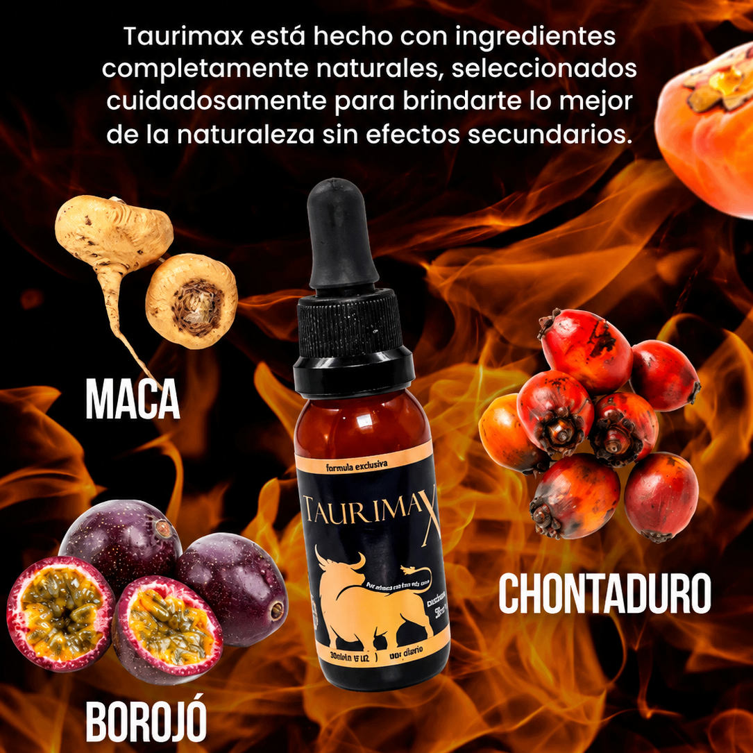 TAURIMAX POTENCIALIZADOR SEXUAL NATURAL 100% ORIGINAL