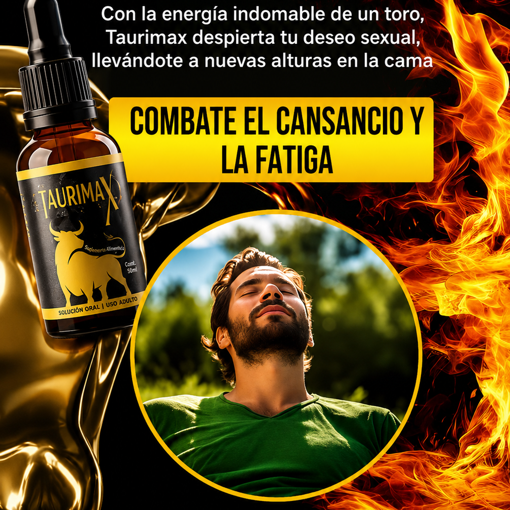TAURIMAX POTENCIALIZADOR SEXUAL NATURAL 100% ORIGINAL