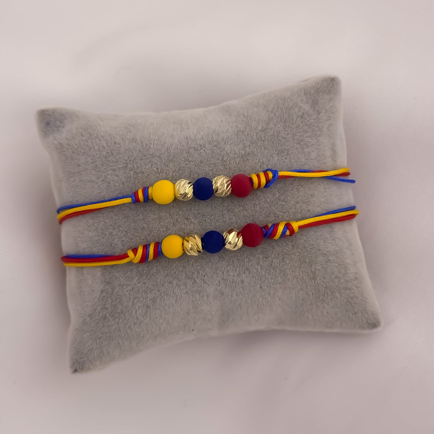 Hilo  de Selección Colombia  en Balin Italiano de 6mm en Oro Laminado 18k con Garantia de por vida